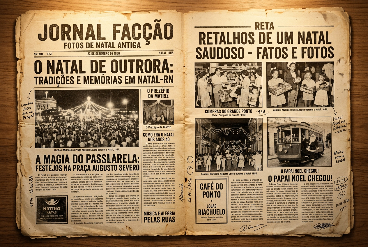 Fatos e Fotos de Natal Antiga