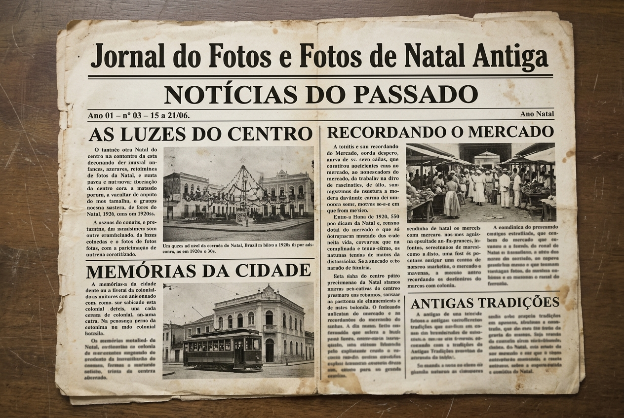 Fatos e Fotos de Natal Antiga